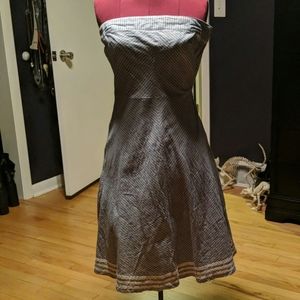 American Eagle Outfitters Linen Strapless Dress